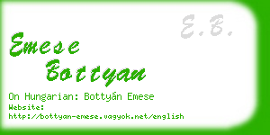 emese bottyan business card